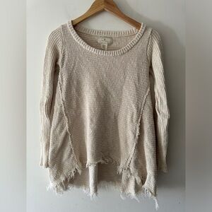 Ruby Moon Western‎ Raw Hem Long Sleeve Sweater